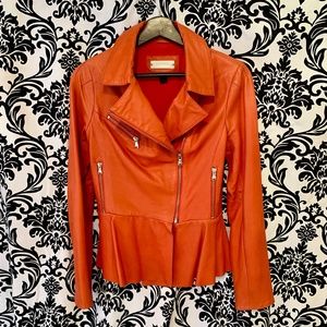 Orange Danier Moto Jacket XXS